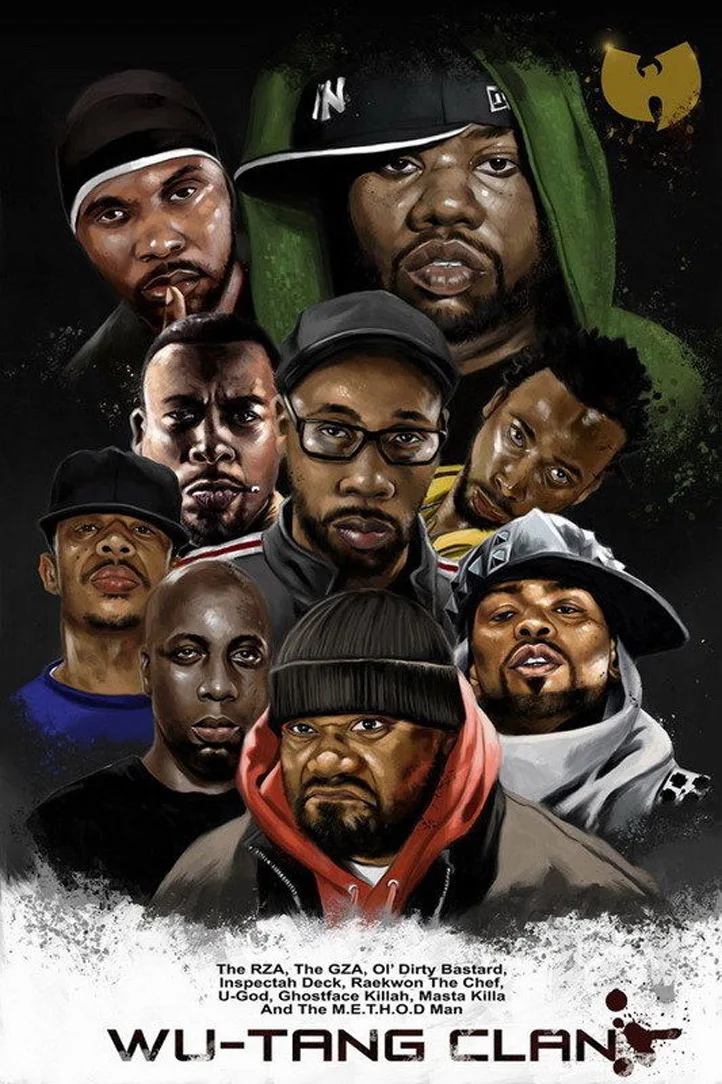 19754 Kelompok Yang Wu-tang Clan-RZA Hip Hop Musik-Wall Stiker Art Poster Untuk Dekorasi Rumah sutra Kanvas Lukisan