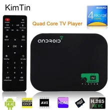 Бесплатная доставка 8 ГБ Quad Core Android Smart TV BOX 1080 P Сми плеер XBMC KODI YOUTOBE Google WIFI HDD плеер + Пульт Дистанционного Управления