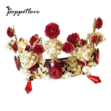 Роскошный свадебный головной убор Lmited Edition для невесты, корона в стиле барокко, винтажные модные ювелирные украшения с крестом, королевские женские украшения для волос