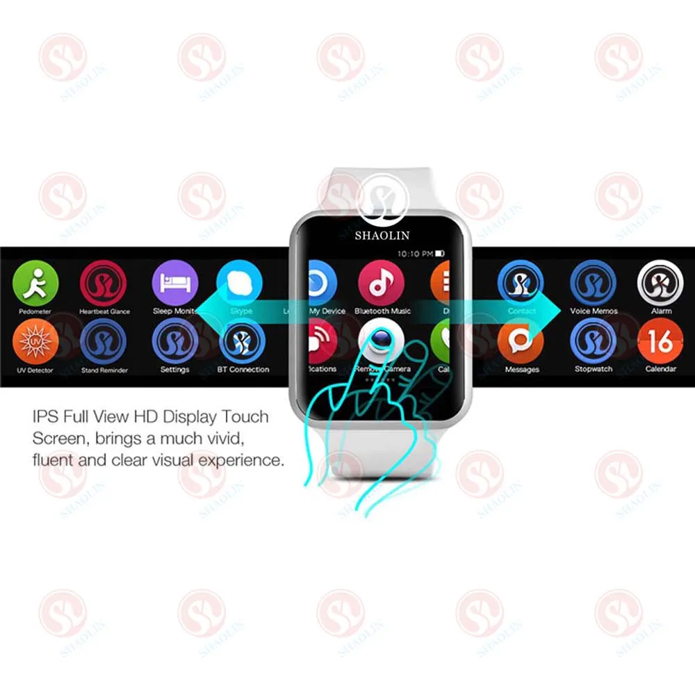 Умные часы с Bluetooth 4 дюйма 42 мм чехол для смарт часов Apple Watch iOS iPhone 8 PLUS XS Xiaomi Android не