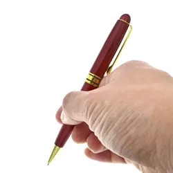 Ручной работы деревянная шариковая ручка 0,5 мм черные чернила пополнения красный деревянный шарик-массажер ручки Канцтовары офисный
