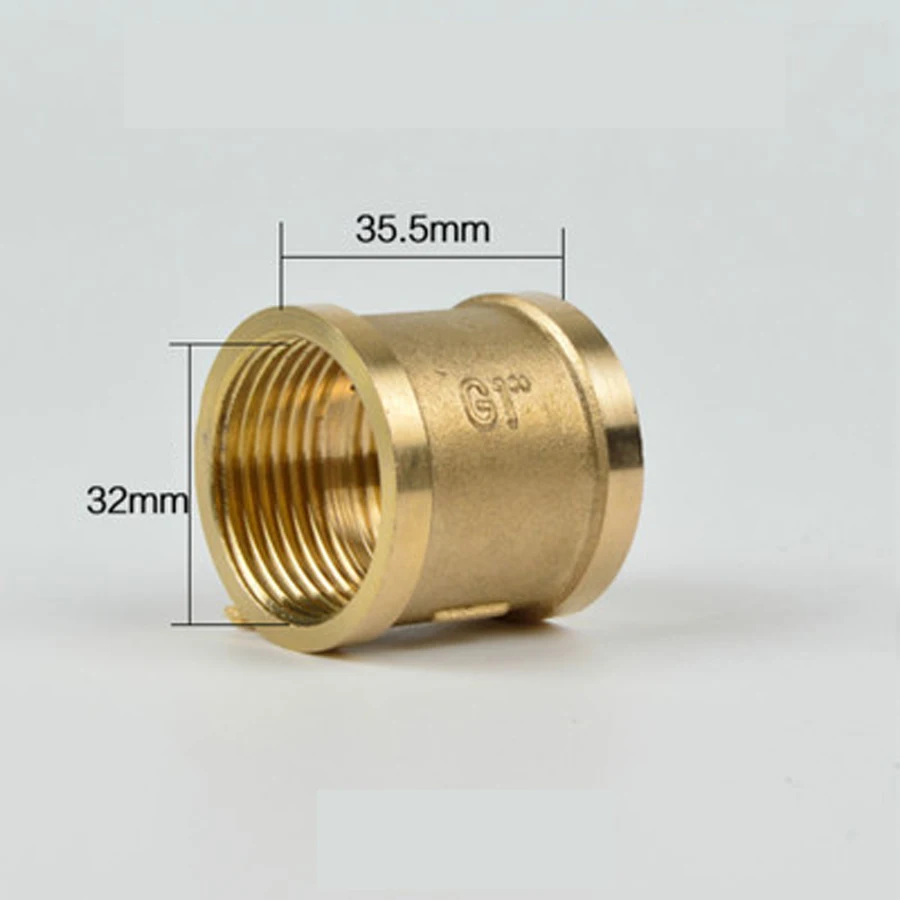 DN25 G 1" BSP Female Coupling Brass Pipe Fitting Connector Plumbing