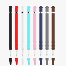 Чехол для Apple Pencil, цветной Мягкий силиконовый чехол, совместимый с iPad Touch, стилус, защитный чехол для iPad Pro