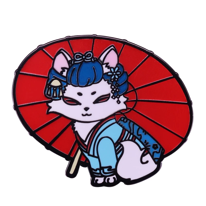 

Cat Maiko and Geisha of Japan Enamel Pin