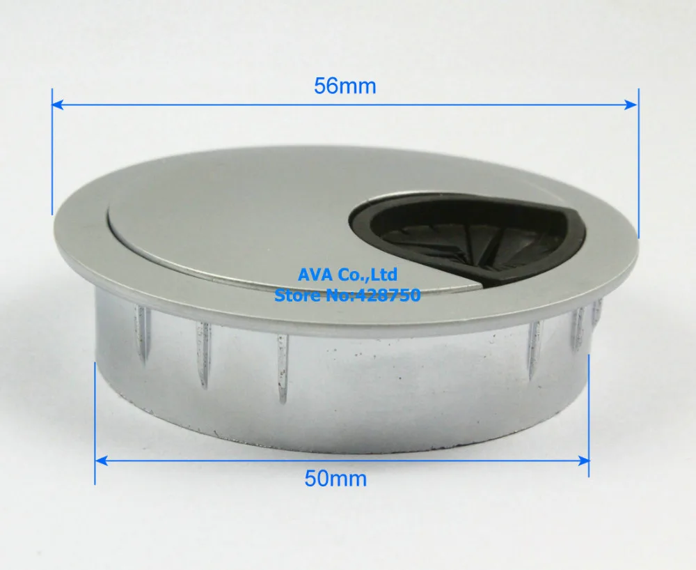 5 металлический стол компьютерный стол прокладка кабеля отверстие крышку, Grommet/50 мм