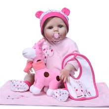 Real Life Reborn Baby Dolls Silicone Full Body Soft Baby lifelike Doll for Girls Kid Fashion Bebe Reborn Doll Xmas gift Bath Toy 55cm full silicone bebe reborn baby girl princess dolls lifelike alive doll with pink dress for child bath shower bedtime toy