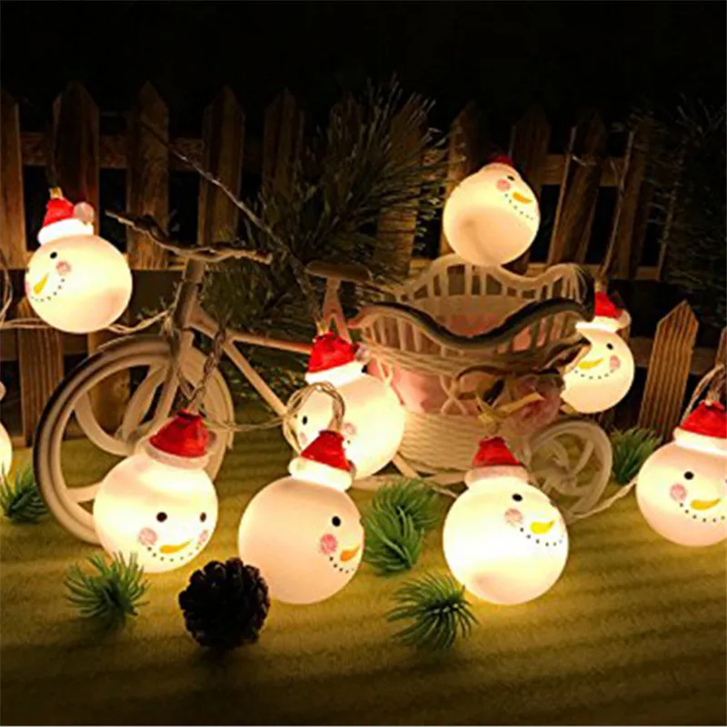 1.5M 10lights Christmas LED Light String Santa Claus Light String