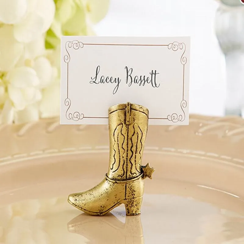 200pcs Western Country Cowboy Boot Place Card Holders Wedding