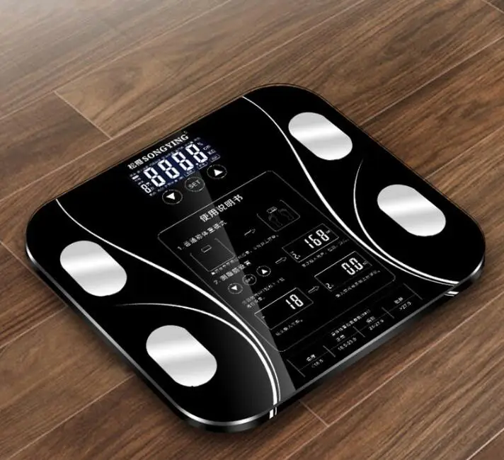 

Body Fat Weighing Electronic Weight Scale Human Battery Health Scale Women Intelligent Household Bathroom Scales free shipping