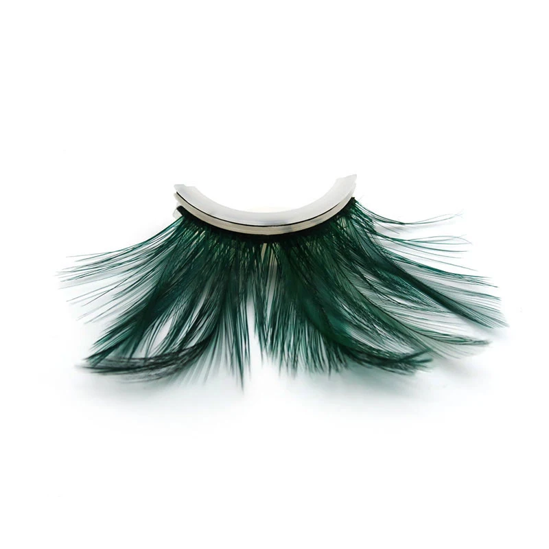 

Green Exaggerated Self-adhesive Eye Lashes Long Eye Lashes Extension No need glue Reusable Personality Art Makeup Fake Eyelash