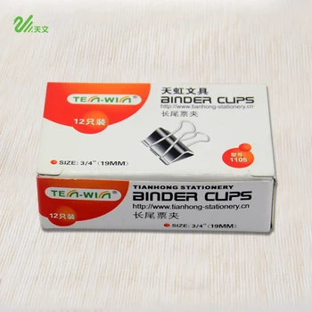 

12 pcs/lot 19mm Cute Mini Metal Clamp Binder Clips Paper Holder Memo Clip For Photo Stationery Office School Supplies