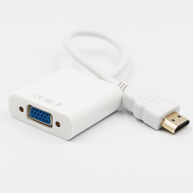 Переходник HDMI в VGA 1080P штекер Famale преобразователь адаптер цифровой аналоговый