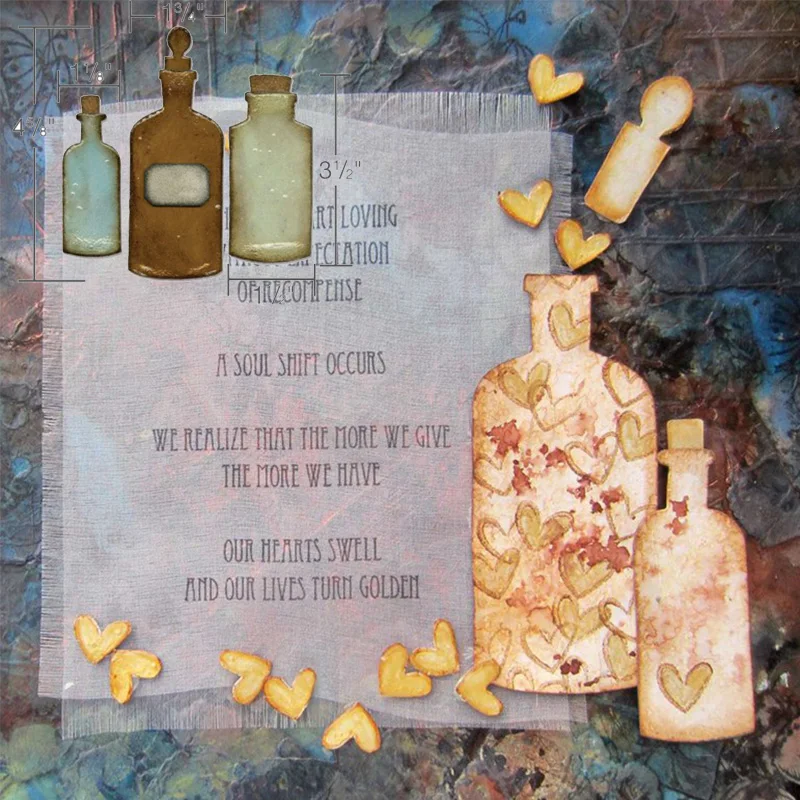 

Reagent Bottle Metal Cutting Dies Stencils For DIY Scrapbooking Decorative Embossing Card Making Handcraft Die Cutting Template
