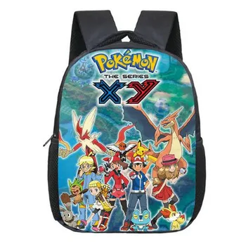 

Anime Pokemon Backpack Pocket Monster School Bag Ash Ketchum/Pikachu School Backpacks Girls Boys Toddler Bag Kids Book Bags