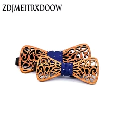 ZDJMEITRXDOOW/милый детский деревянный галстук-бабочка для мальчиков, детские галстуки-бабочки для мальчиков и девочек, деревянные галстуки-бабочки для мужчин, комплект из 2 предметов