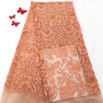 

Nice looking High Quality African French Lace Fabric with heavy beads and stones ,Top Selling African Gold Tulle lace