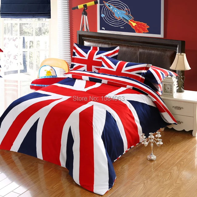 Uk English Flag Bedding Set King Size London British Cotton Bed Uk English Flag Bedding Set King Size London British Cotton Bed Sheets Bedspread Duvet Cover