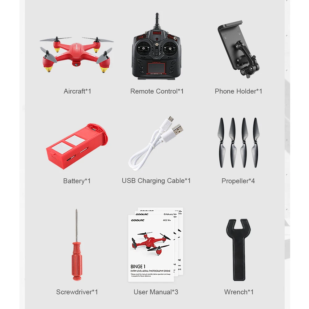  1 2.4G 4CH 1080P HD Camera Drone Professional RC Quadcopter Wifi FPV One-key Return Altitude Hold GPS Selfie Drone (15)