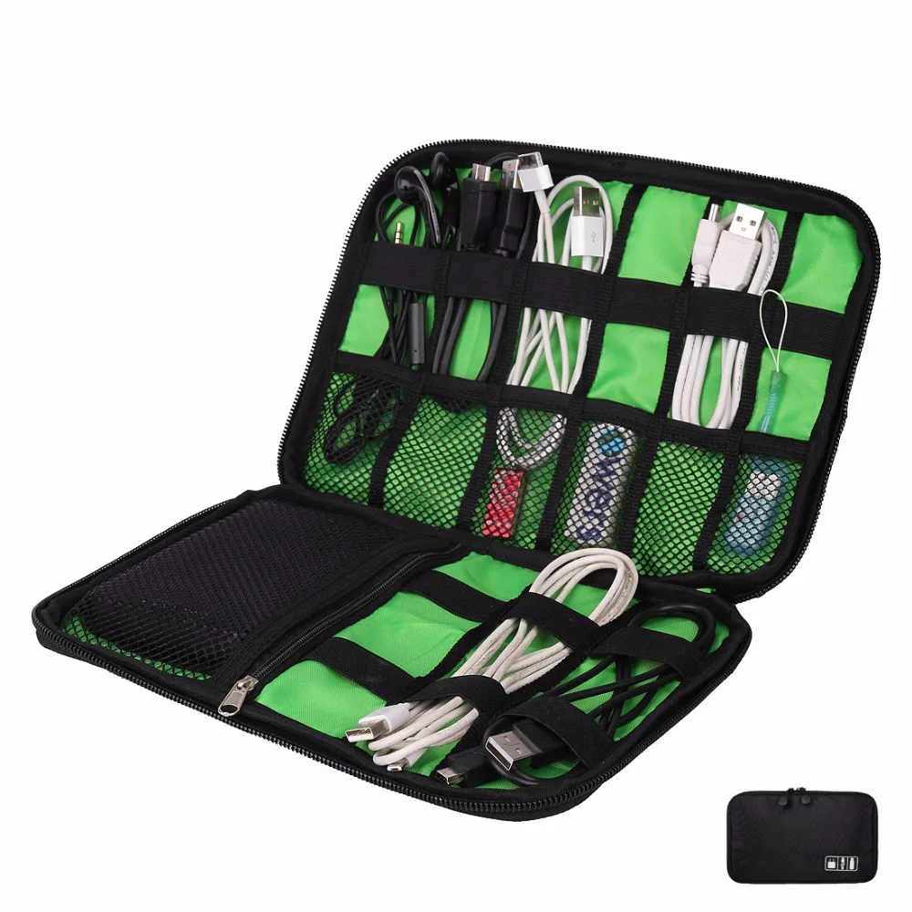 

Storage Travel Bag Kit Small Bag Mobile Phone Case Case Digital Gadget Device USB Cable Data Cable Organizer Travel Inserted Bag