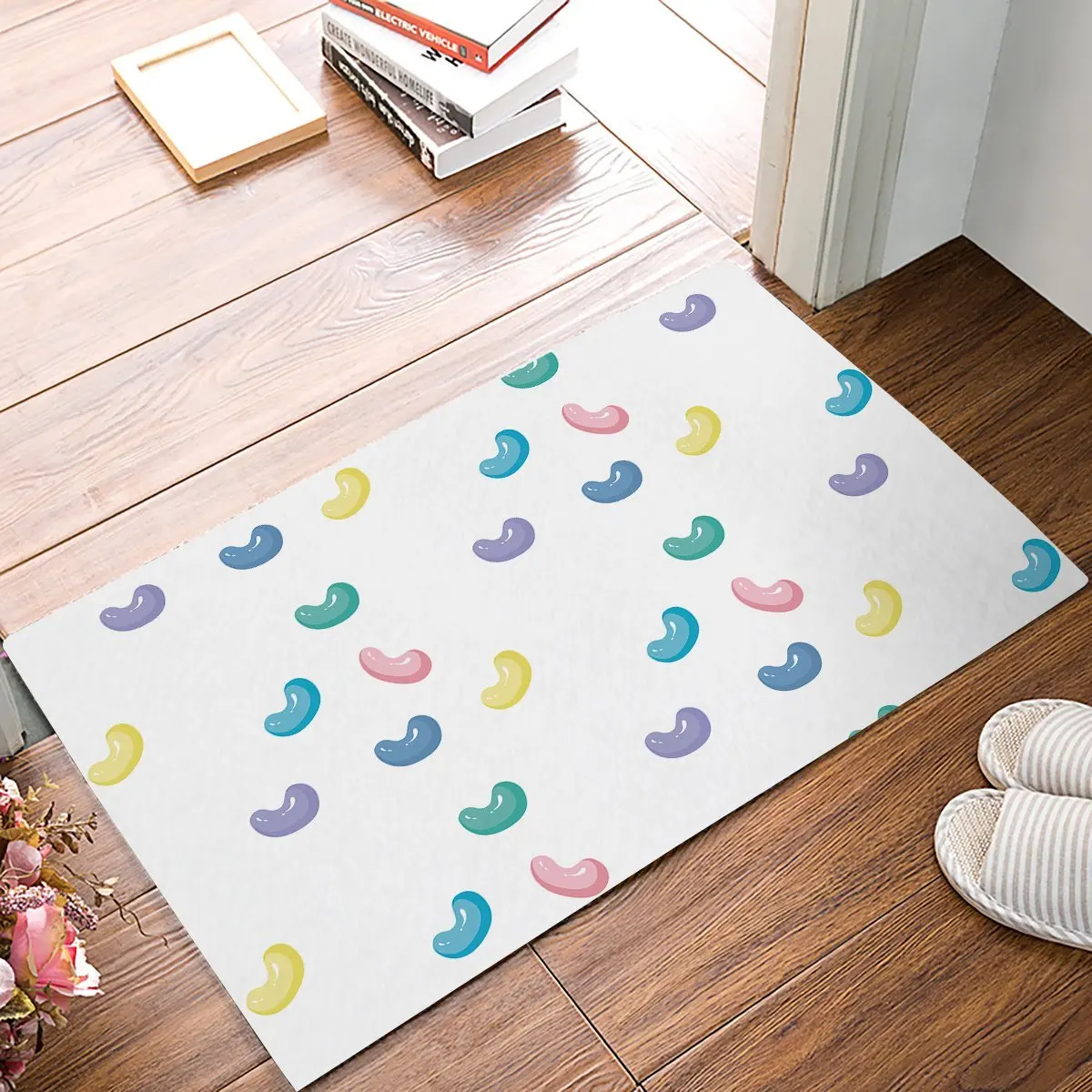 Buy Colorful Candy Beans Door Mats Kitchen Floor Bath Entrance Rug Mat