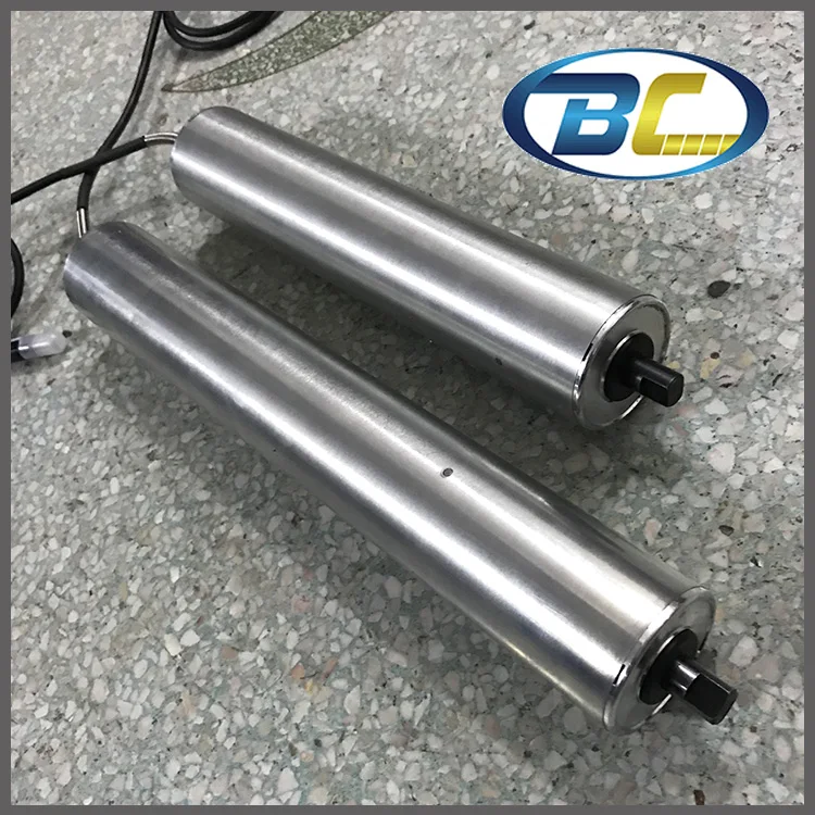 Diameter 50mm powered roller driving pulley for conveyorbelt mortised shaft