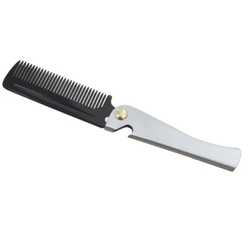 

1Pc Stainless Steel Hair Beauty Folding Beard Hair Comb Hairstyling Tools Switch Combs For Men Women Use As A Bottle Opener