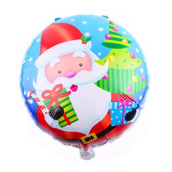 

50pcs New Santa Claus Christmas Tree Aluminum foil Balloon Christmas party Gift Decorative Balloons wholesale