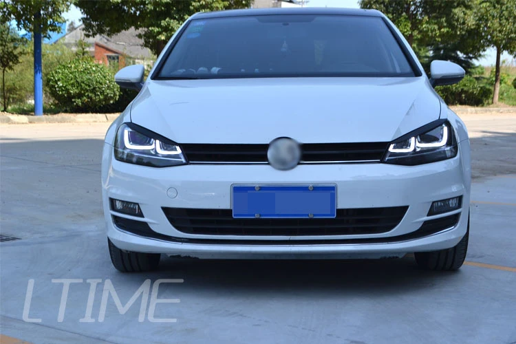 АКД углеродного волокна фары веки наклейки для автомобиля Volkswagen Golf 7/7. 5 MK7 GTI R Rline автомобиль спортивный стиль