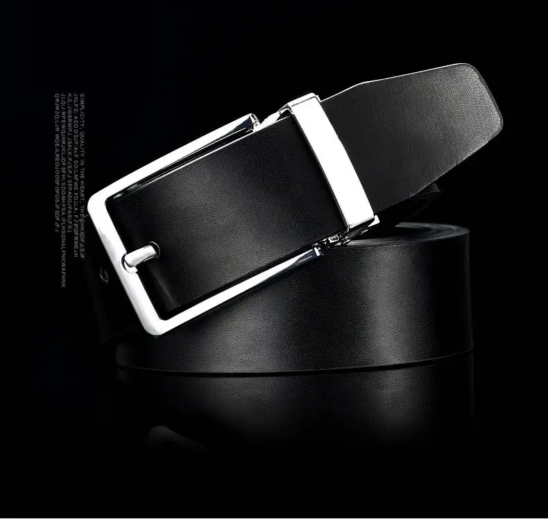 DOULILU New Designer Belts Men High Quality Luxury Brand Leather Belt Pin Buckle Black Business Trouser Strap Cinturones Hombre Cinto1 (4)