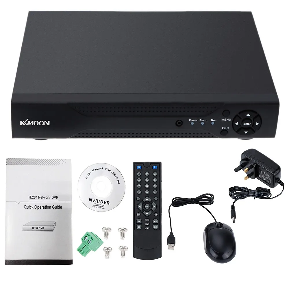 KKmoon 4 канала 1280*720P CCTV сетевой видеорегистратор H.264 HDMI DVR/HVR/NVR рекордер домашняя система безопасности сигнализация электронная почта