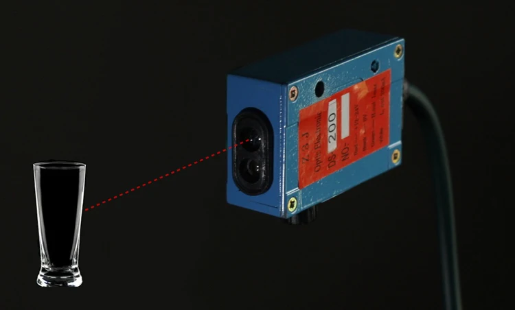 

Diffuse reflection photoelectric sensor 12-24v human vehicle small Angle 0.2-2m proximity sensor switch