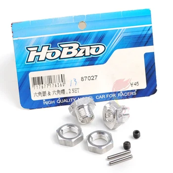 

2Sets HOBAO M7 Hexagonal Cap Hex Head Nut Screw 87027 for RC Car Model Racers Cars Spare DIY Parts