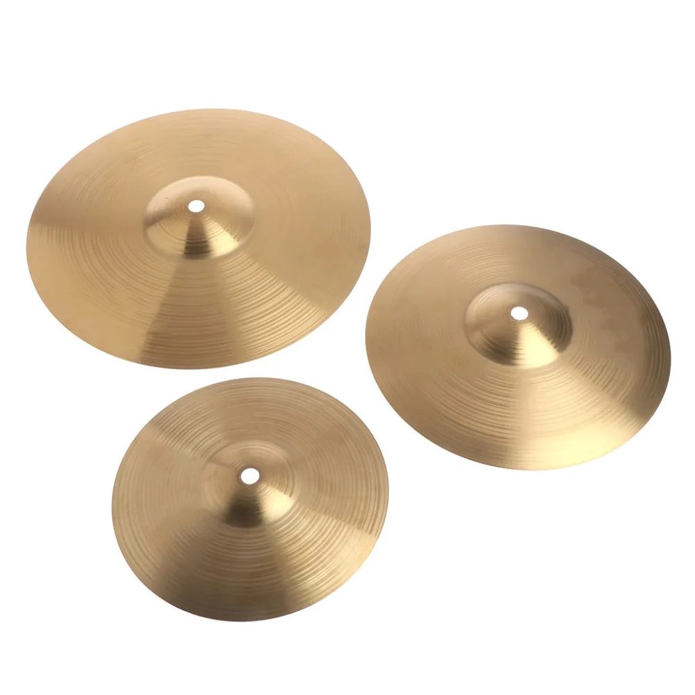 

Beginner Copper Alloy Crash Cymbal Drum Durable Brass Percussion Instrument 8 10
