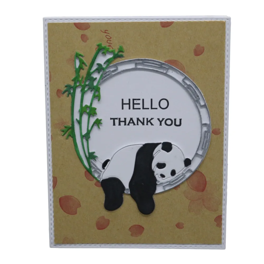 

Animal panda backdrop Metal Cutting Dies Stencils For Card Making Decorative Embossing Paper scrapbooking nouveau arrivage new