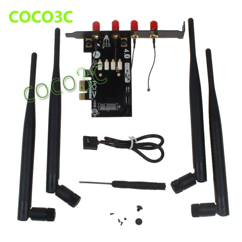 Laptop Wireless Network Card adapter PCI e to 3G bluetooth 4.0 WIFI