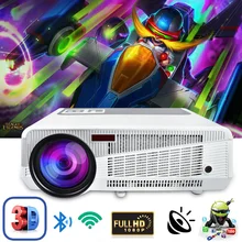 Poner Saund 4800 Lumens WIFI 3D Home Theater 1280×800 PC Multimedia 1080P HD Video HDMI USB Portable LCD LED Projector proyector