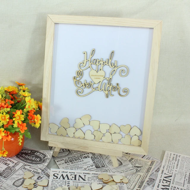 Online Wedding Guest Book Personalized Guestbook Frame Rustic Wedding Guest Book Personalized Guestbook Frame Rustic Alternative Drop Top Box Custom Wood Heart Signature Decor