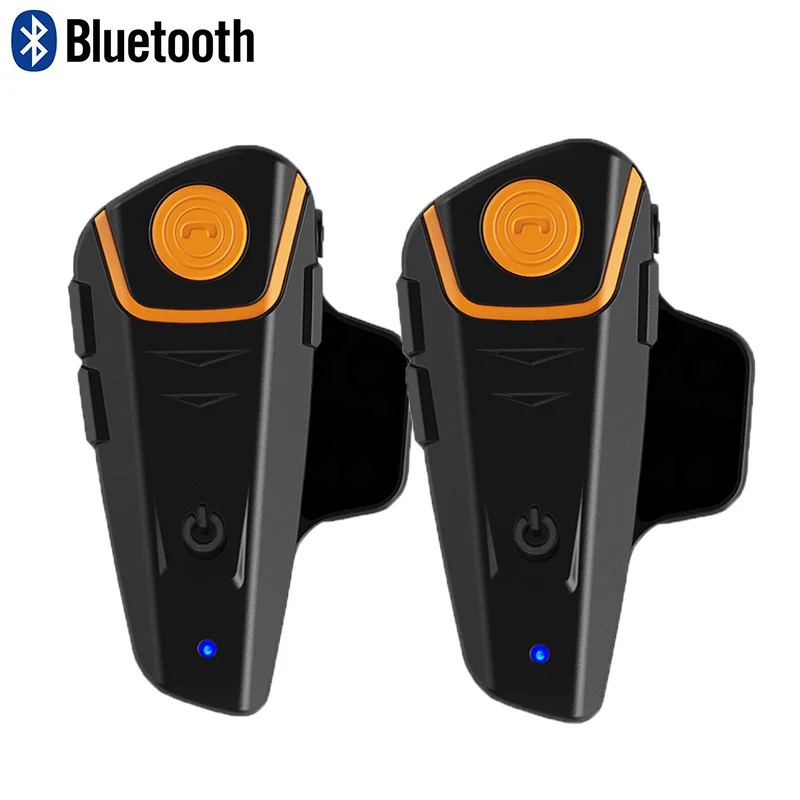 2 pcs BT S2 Motorcycle Helmet Headset 1000m Bluetooth Auto