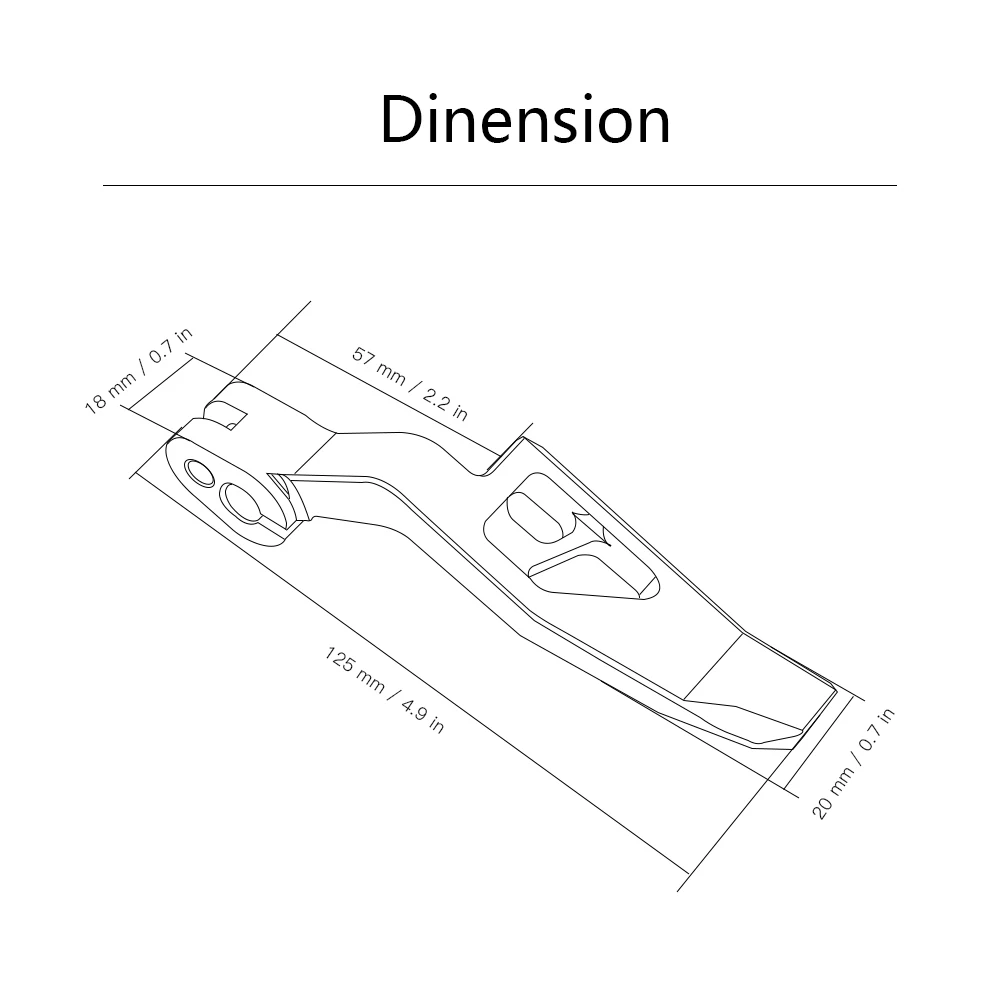 High Quality Laser Printing CNC Motorcycle Parking Brake Lever For Yamaha TMAX 500 T-MAX 500 2008-2011 T-MAX TMAX 530 2012