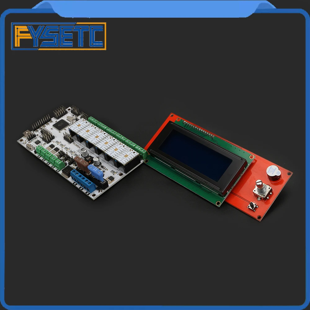 

Rumba+ Board Rumba Plus Motherboard Support 3pcs Extruder +6pcs TMC2208 V1.2 Stepper Motor Driver + 2004 LCD Control Display