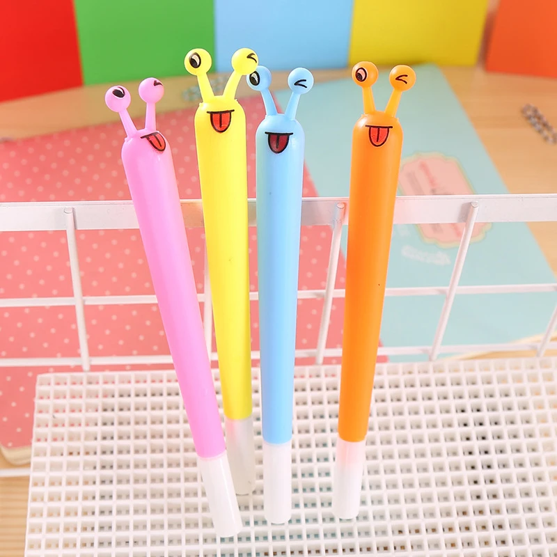 Cute snail gel pens 0.5mm black ink pen Cartoon Stationery Office School supplies Canetas escolar2