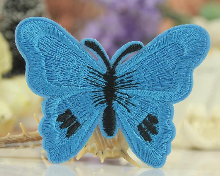 Аппликация для шитья бабочек, вышитая железом, нашивки с бабочками, исправление, образец Аппликации, одежда, наклейки в виде насекомых для одежды
