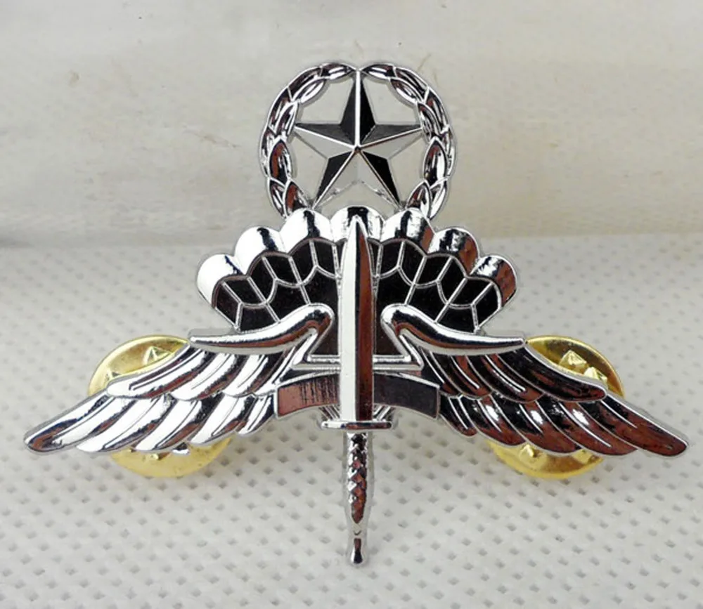 

Metal Silver US Army Free Fall Jump Master Badge Pin Insignia Army Badge - World military Store