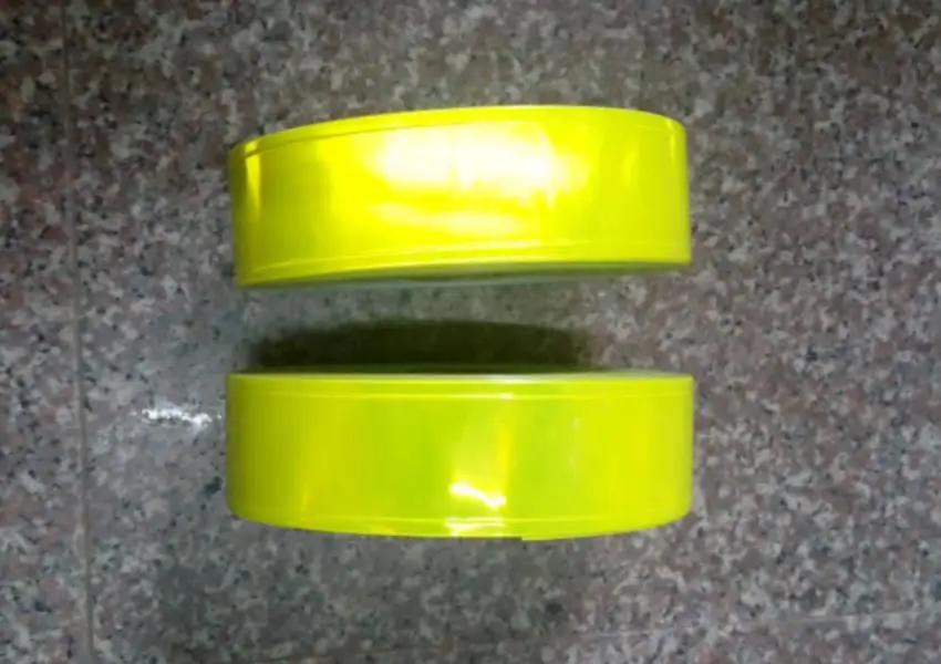 

5cm*5M night reflective PVC fluorescent warning tape sewing for garment PVC reflective strips
