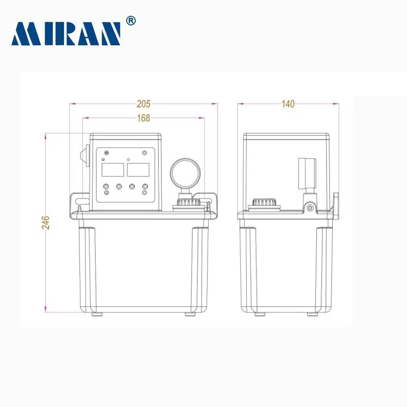 Miran 2L MR-2232-210XAB автоматическая смазка насоса со встроенным микрокомпьютером саморегулирующийся автоматический Электрический смазочный насос/масленка