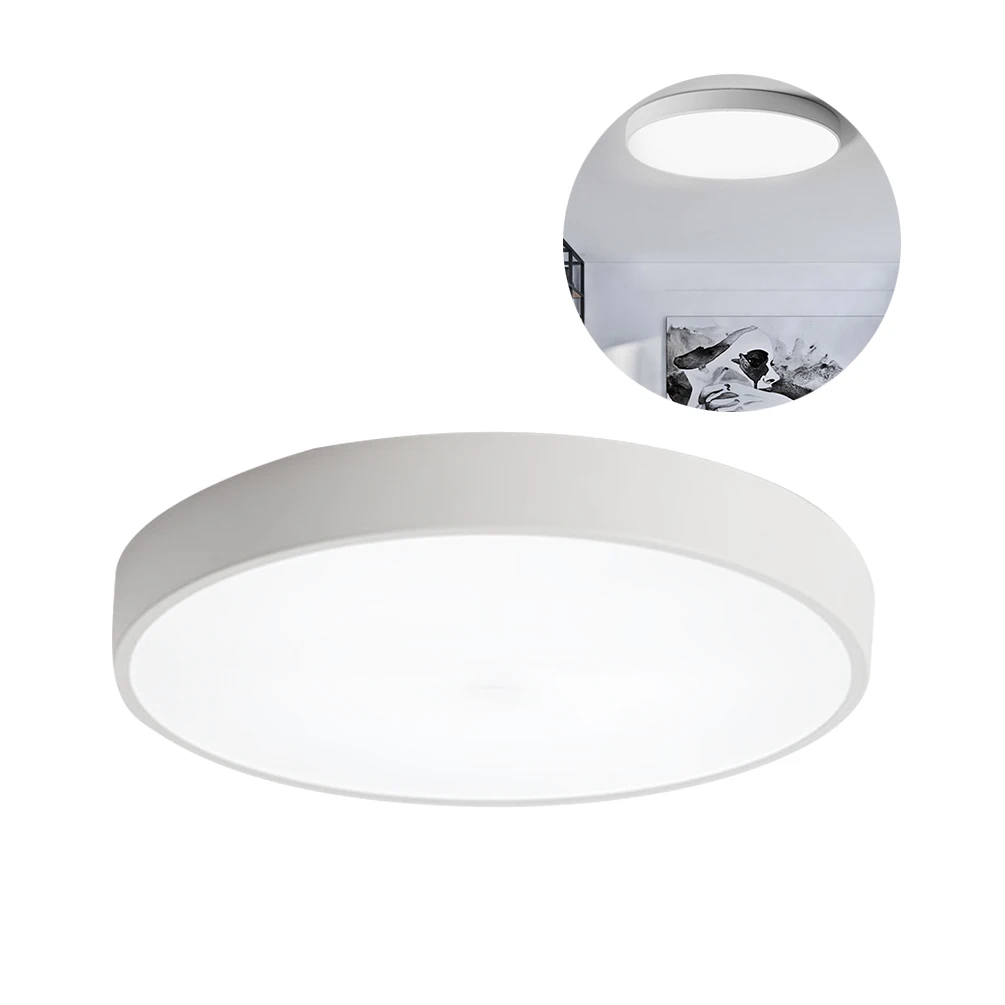 

LEDGLE 8W Round Ceiling Lights Ultra-thin LED Ceiling Lamp with Premium Lampshade, Perfect for Indoor Lighting, White