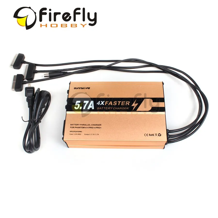 

Sunnylife 4in1 Charger Battery & Remote Controller Parallel Charger 5.7A for DJI Phantom 4 4PRO 4PRO+ V2.0