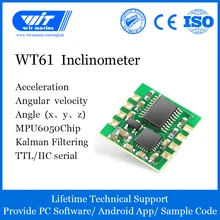 WitMotion WT61 AHRS MPU6050 6-осевой модуль Цифровой Инклинометр, 3-осевой акселерометр+ гироскоп, угол наклона и вибрирующим валом для измерения