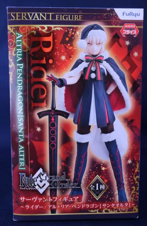 Saber altria pendragon santa alter rider фигурка служанки Fate Grand Order fgo Christmas ver. Модель игрушки|model