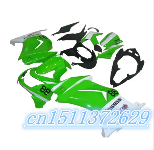 Bo ABS white green black fairings Kawasaki Ninja 250R 2008 2009 2010 2011 2012 EX250 08-12 ZX 250R 2008 2009 2010 2011 2012 Bo ABS white green black fairings Kawasaki Ninja 250R 2008 2009 2010 2011 2012 EX250 08-12 ZX 250R 2008 2009 2010 2011 2012